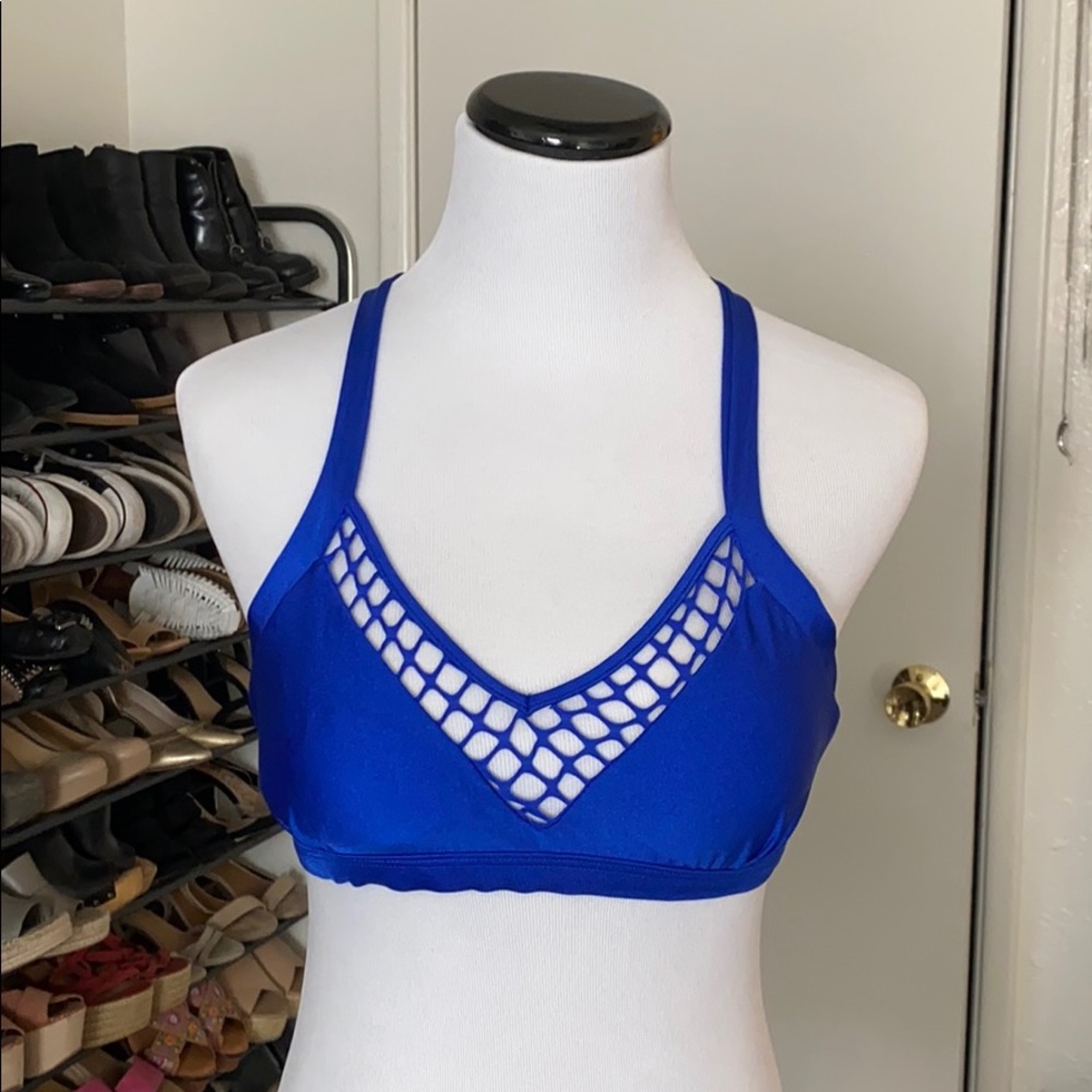 Lulifama Royal Blue Bikini Top Size Medium
